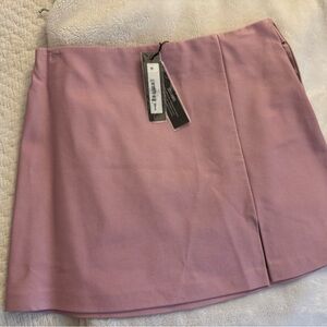 Steve Madden Pink Leather Mini Skirt